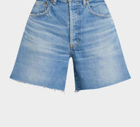 Moussy - Harbeson High Rise Denim Shorts
