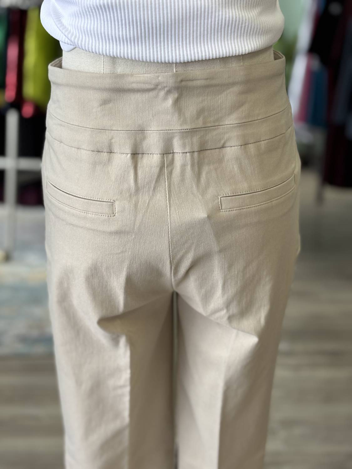 Renuar Women's Speak Up Ankle Pants in cashew - women's pants - alternate view