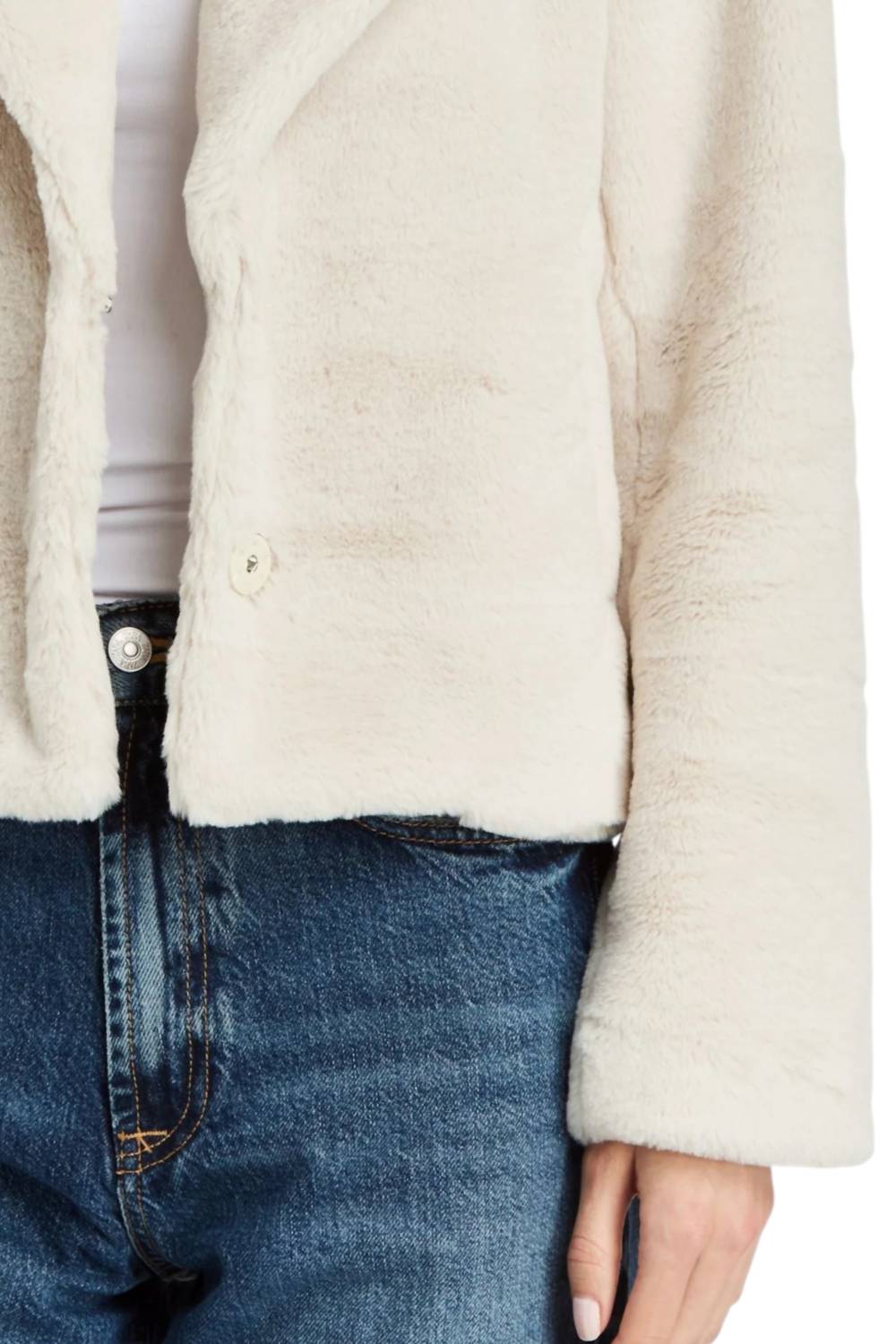 Drew - Garnet Telluride Faux Fur Jacket
