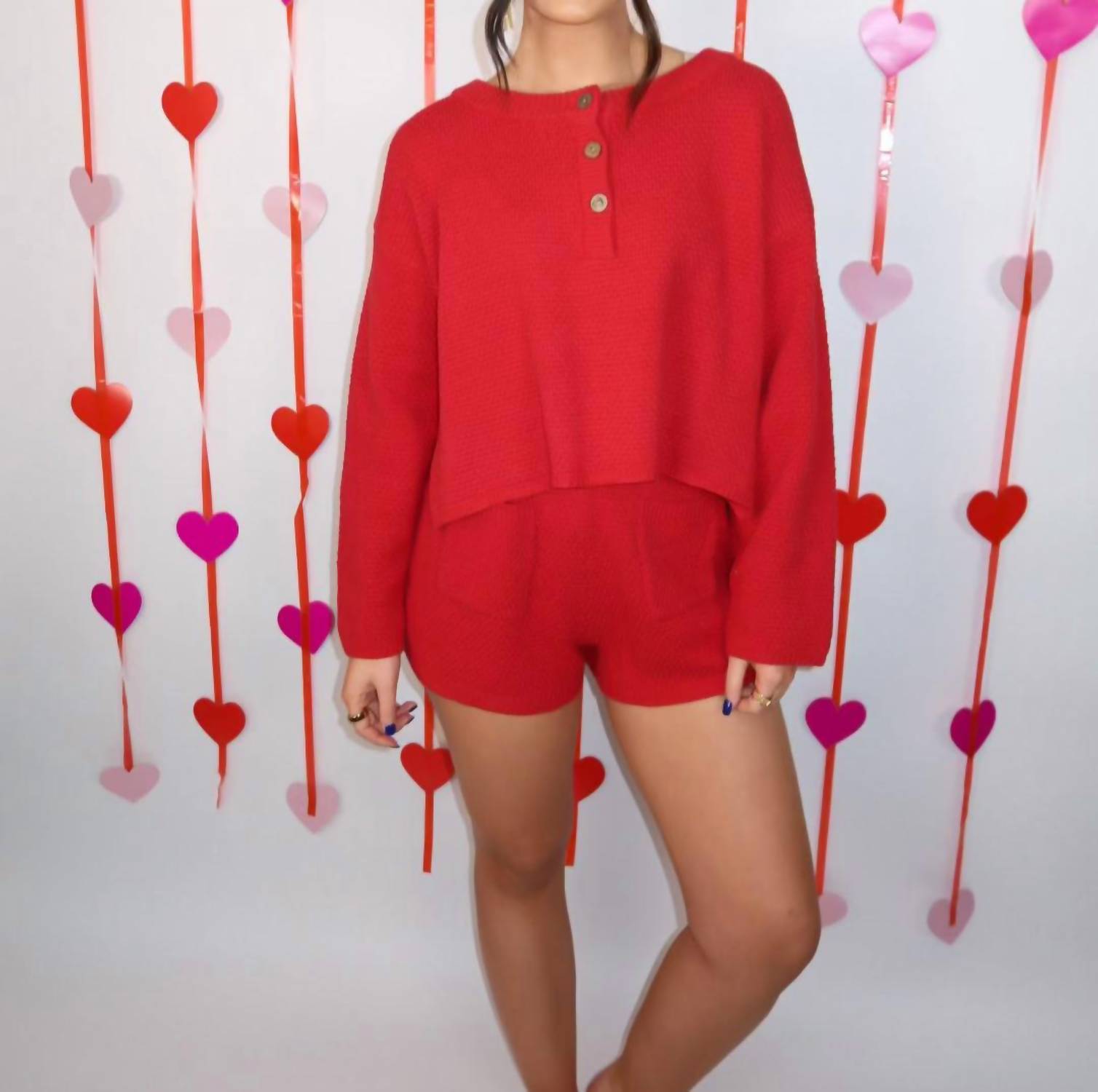 Day + Moon - Knit Button Down Sweater Set