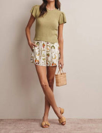 Forte - Puff Sleeve Knit Top