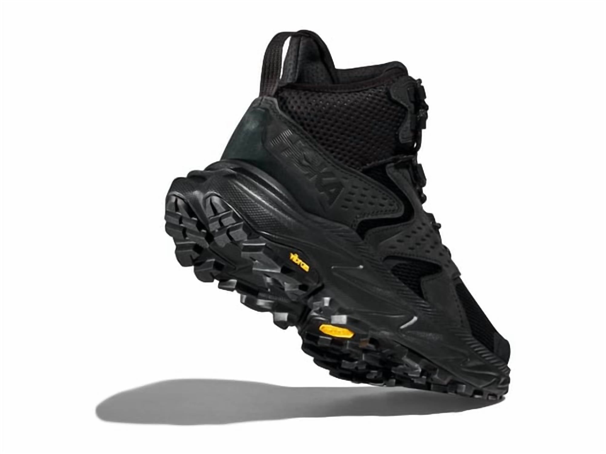 Hoka Men's Anacapa 2 Mid Gtx Shoes in black black - men's shoe - detail view