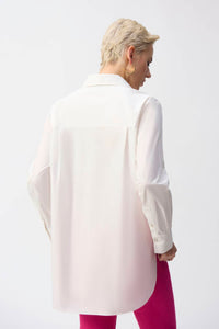 Joseph Ribkoff - Embroidered Flower Cotton Shirt