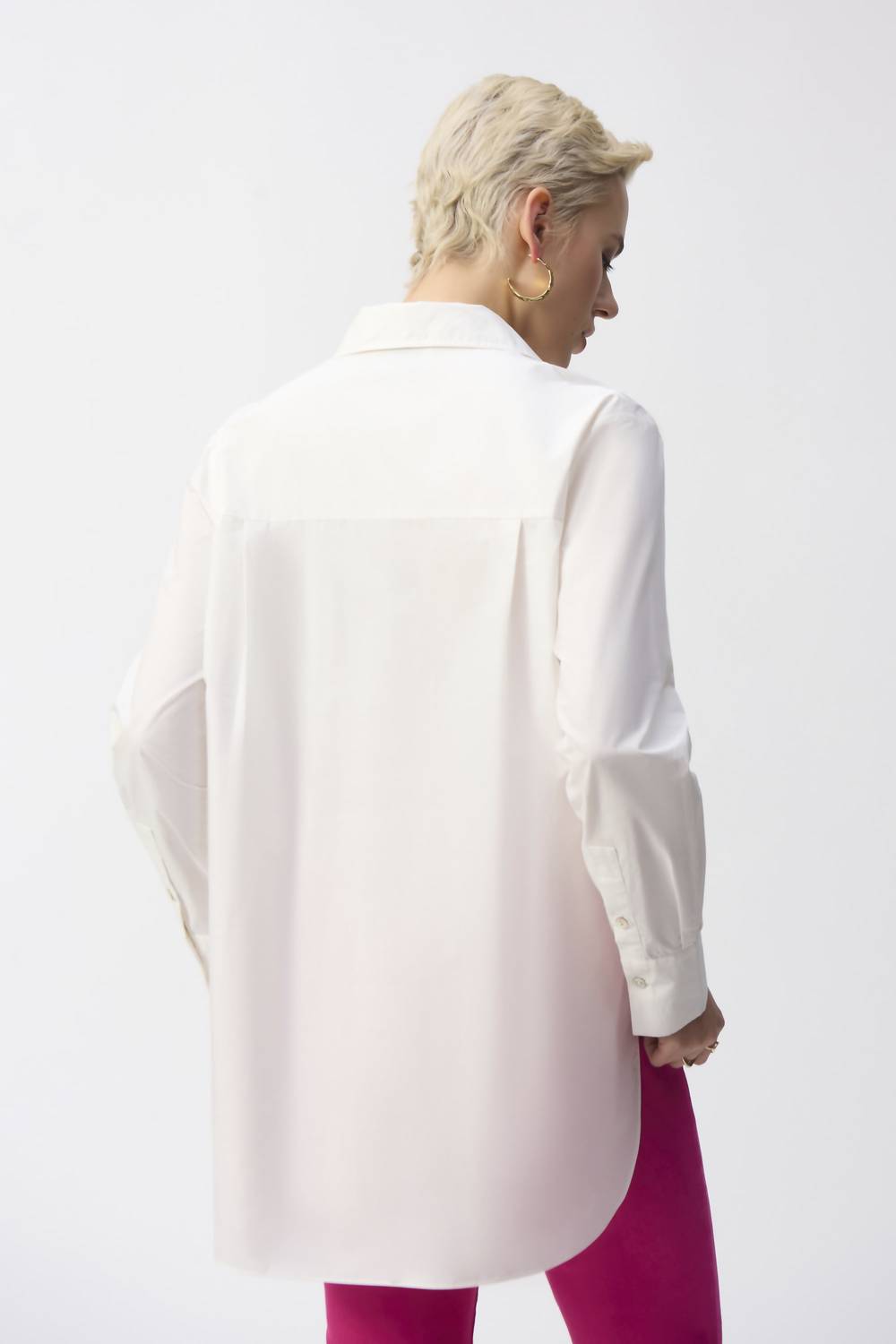 Joseph Ribkoff - Embroidered Flower Cotton Shirt