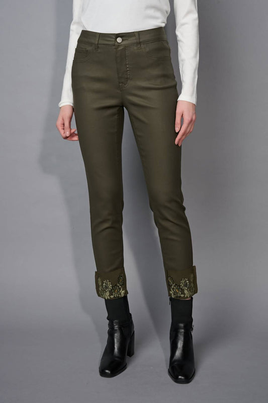 Picadilly - Women's Embellished Cuff Cropped Jeans