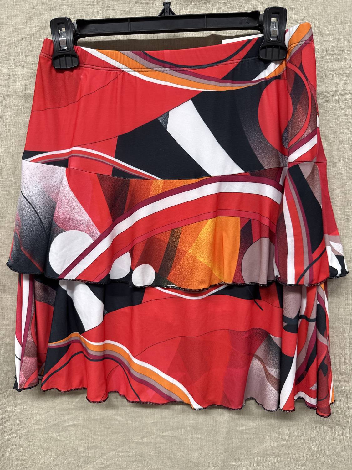 Fashque - Women's 3 Tier Ruffle Skort