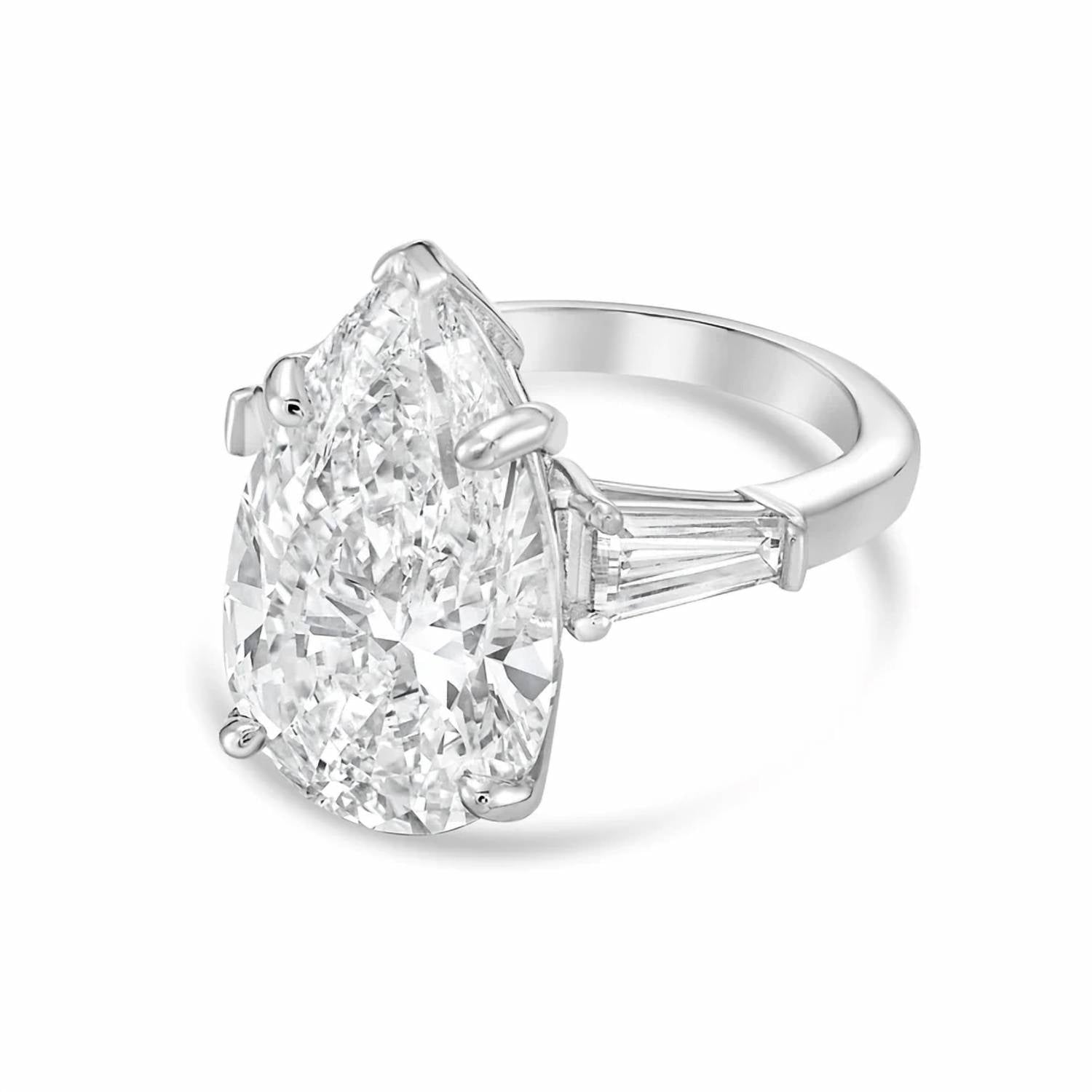 Diana M Jewels - Women's Pear Lab-Grown Diamond Ring (8.00 Ct) - Elegant Plus