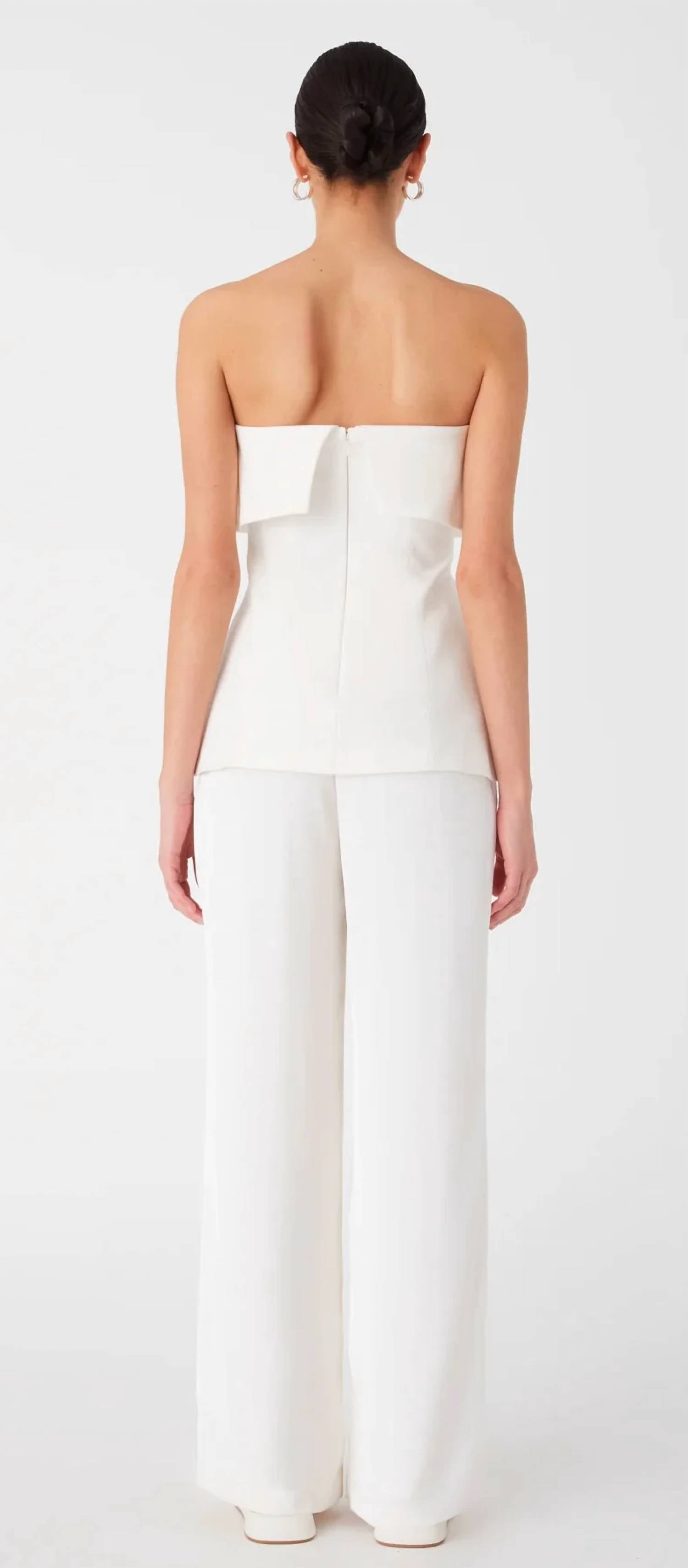 Misha - Amar Strapless Sateen Top