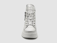 Kcr Group - Women's Tall Zip-up Leather Sneakers