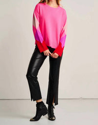 LISA TODD Power Surge Sweater in neon pink - women's sweater
