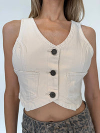 Hidden - Cropped Fitted Vest