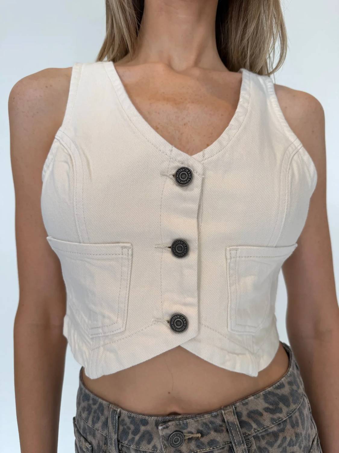 Hidden - Cropped Fitted Vest