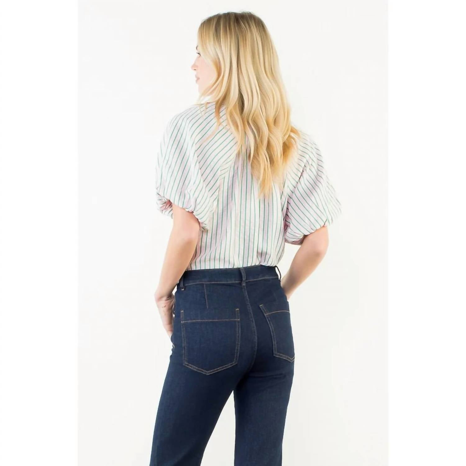 Thml - Puff Sleeve Stripe Top