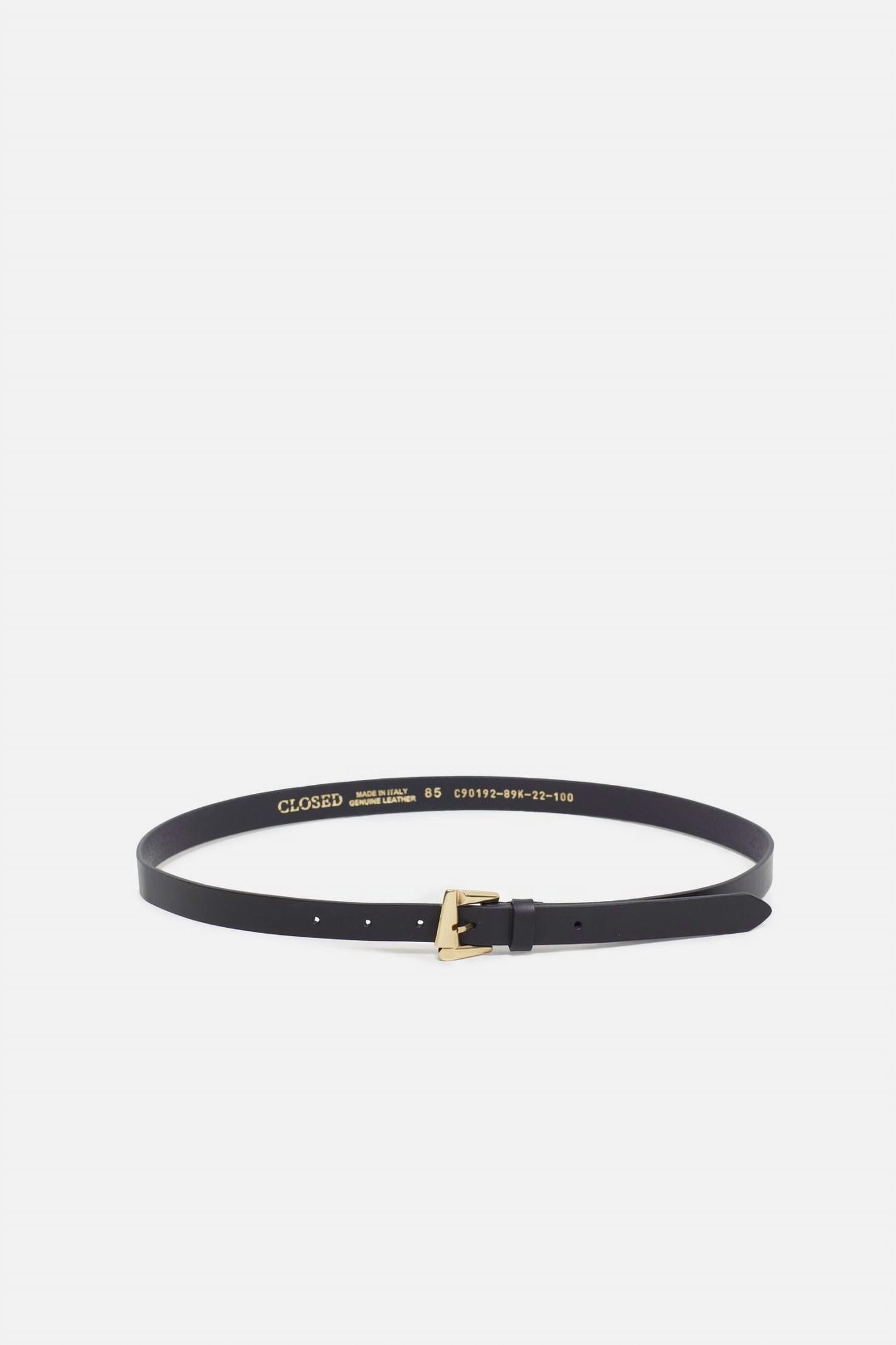 CLOSED Women's Italian Leather Belt in black - women's accessory