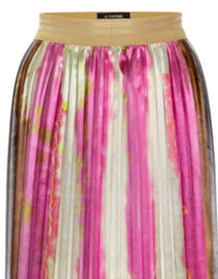 Le Superbe - Women's Shibori Stripe Pleat Midi Skirt