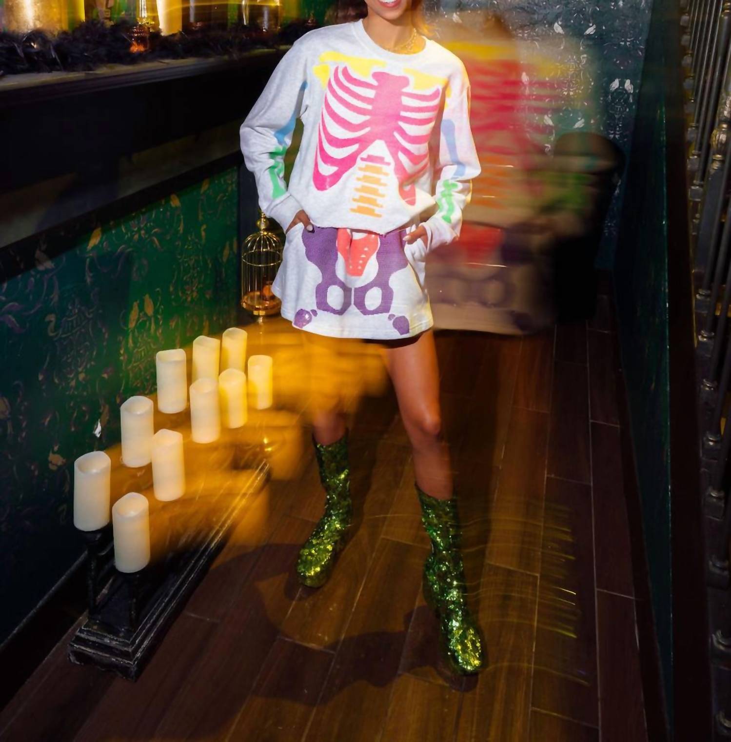 Queen Of Sparkles - Skeleton Skort