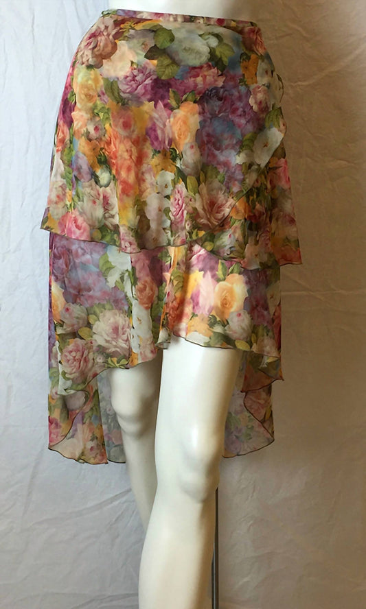 Jean Louis Scherrer - Women's Floral Print Skirt