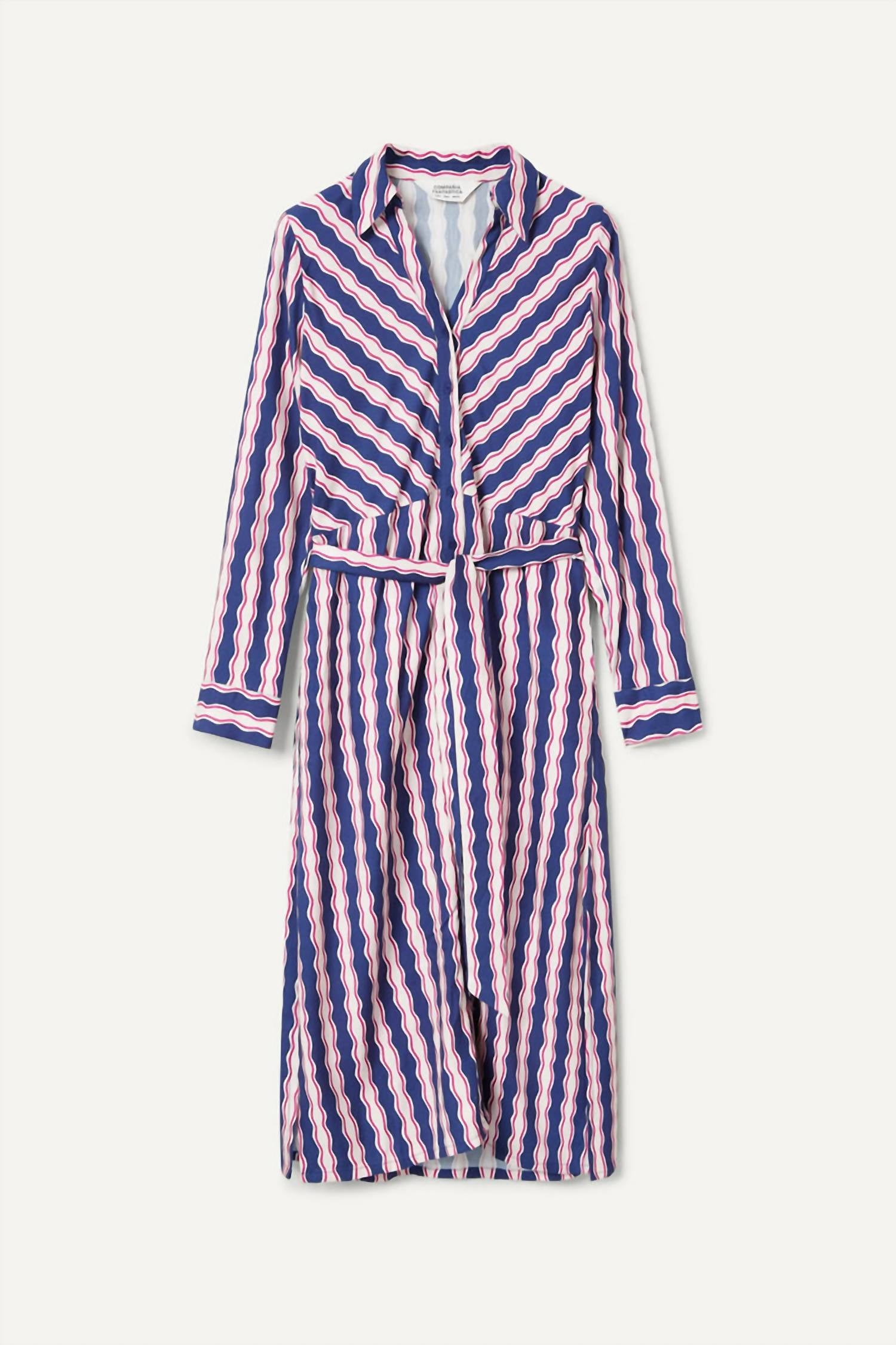 Compania Fantastica - Serpentine Midi Shirt Dress
