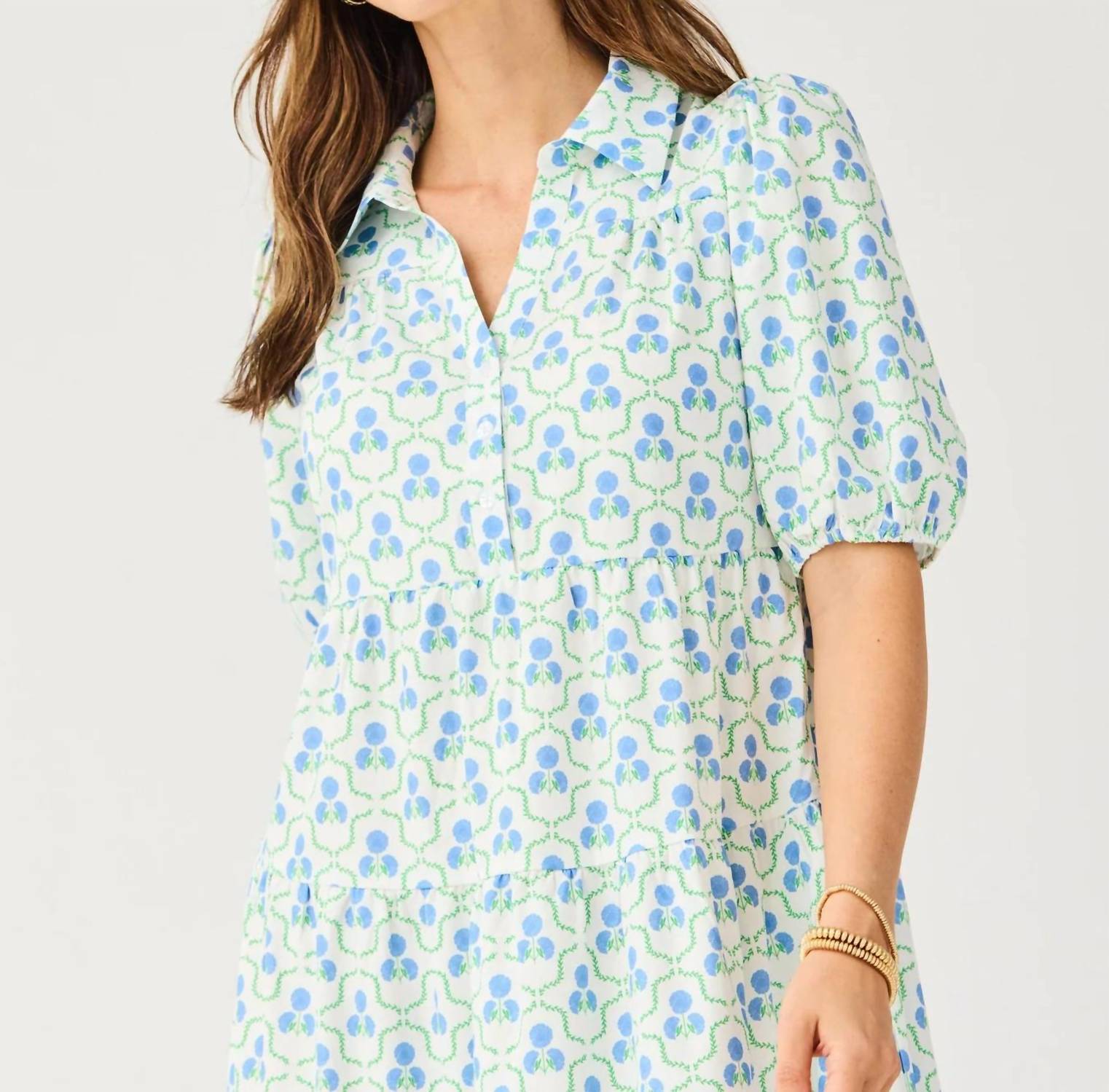 Mary Square - Eloise Sweetbriar Lattice Midi Dress