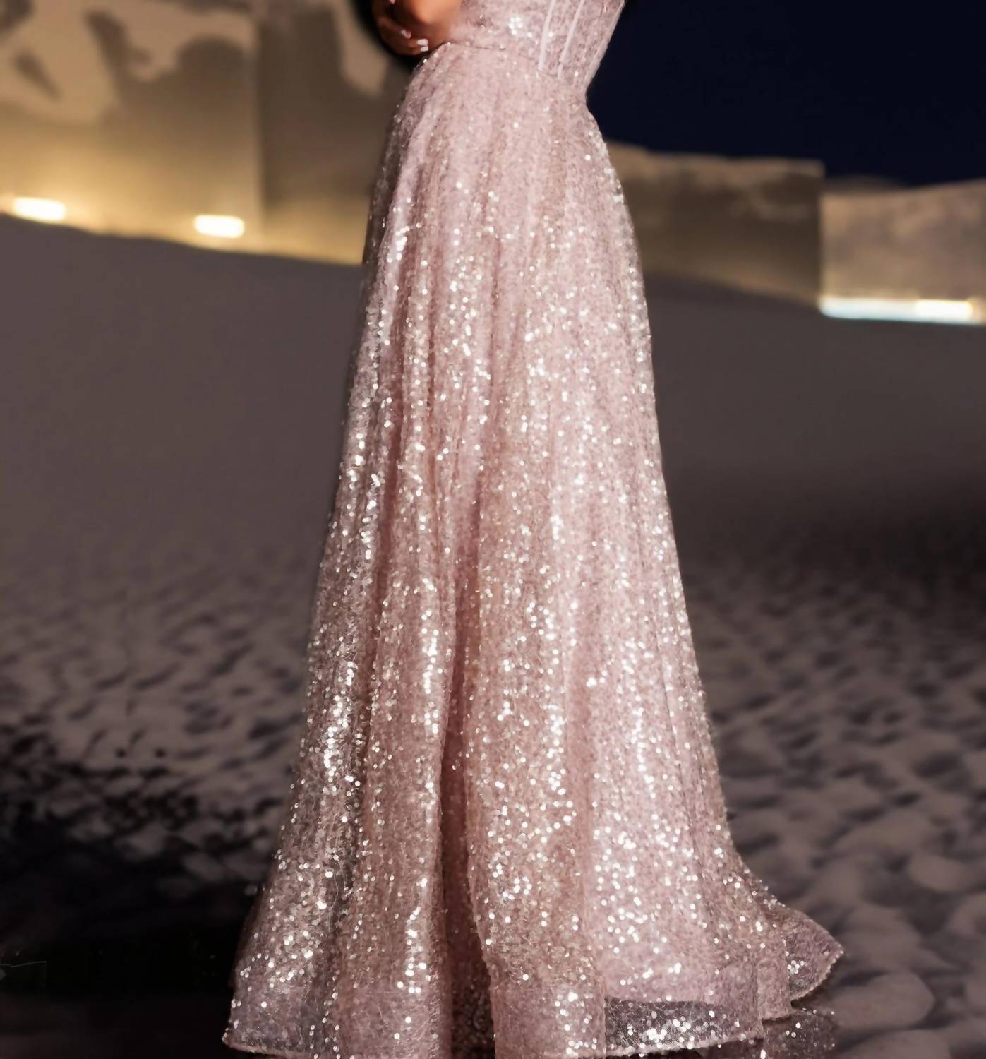 Jovani - Fit And Flare Sweetheart Neckline Dress