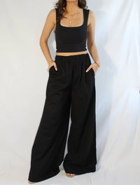 Sky To Moon - Linen Wide Leg Pants