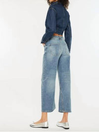 Kancan - Mid Rise Loose Barrel Fit Jeans
