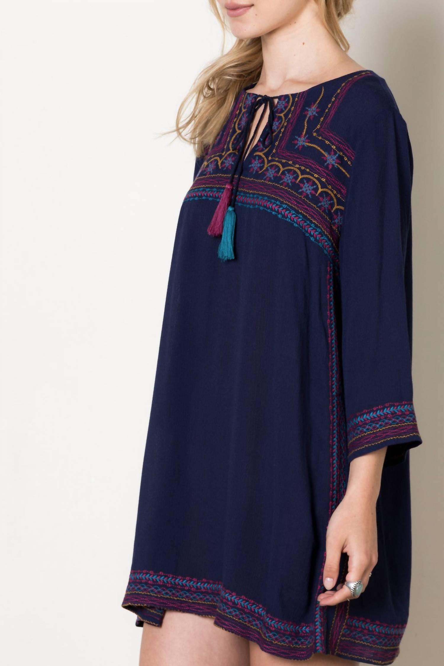 Thml - Gypsy Love Embroidered Shift Dress