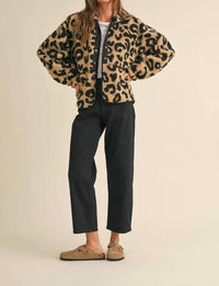 Miou Muse - Sherpa Leopard Jacket