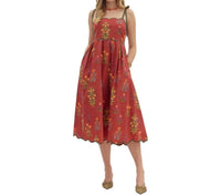 entro Dark Floral Weekend Dress in wine - women's dress