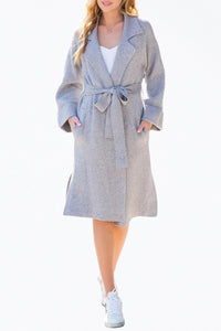 BELTED KNIT CARDIGAN