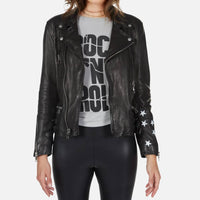 Lauren Moshi - Pre-loved Posey Star Leather Moto Jacket