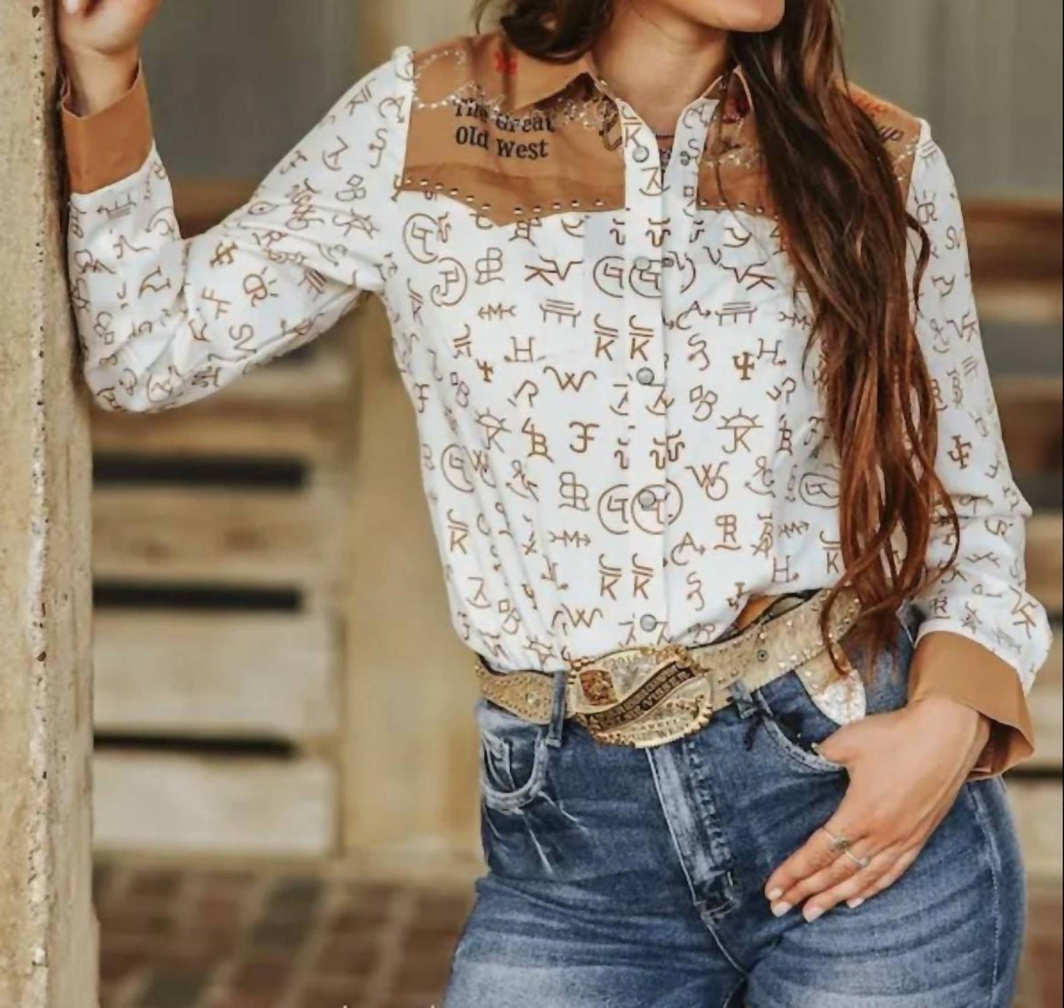 Lucky & Blessed - Women's Branded Printed Shirt
