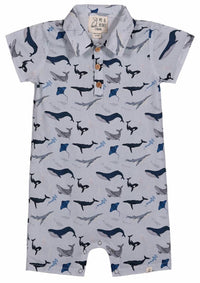 Me & Henry - Boys Molokai Printed Woven Romper
