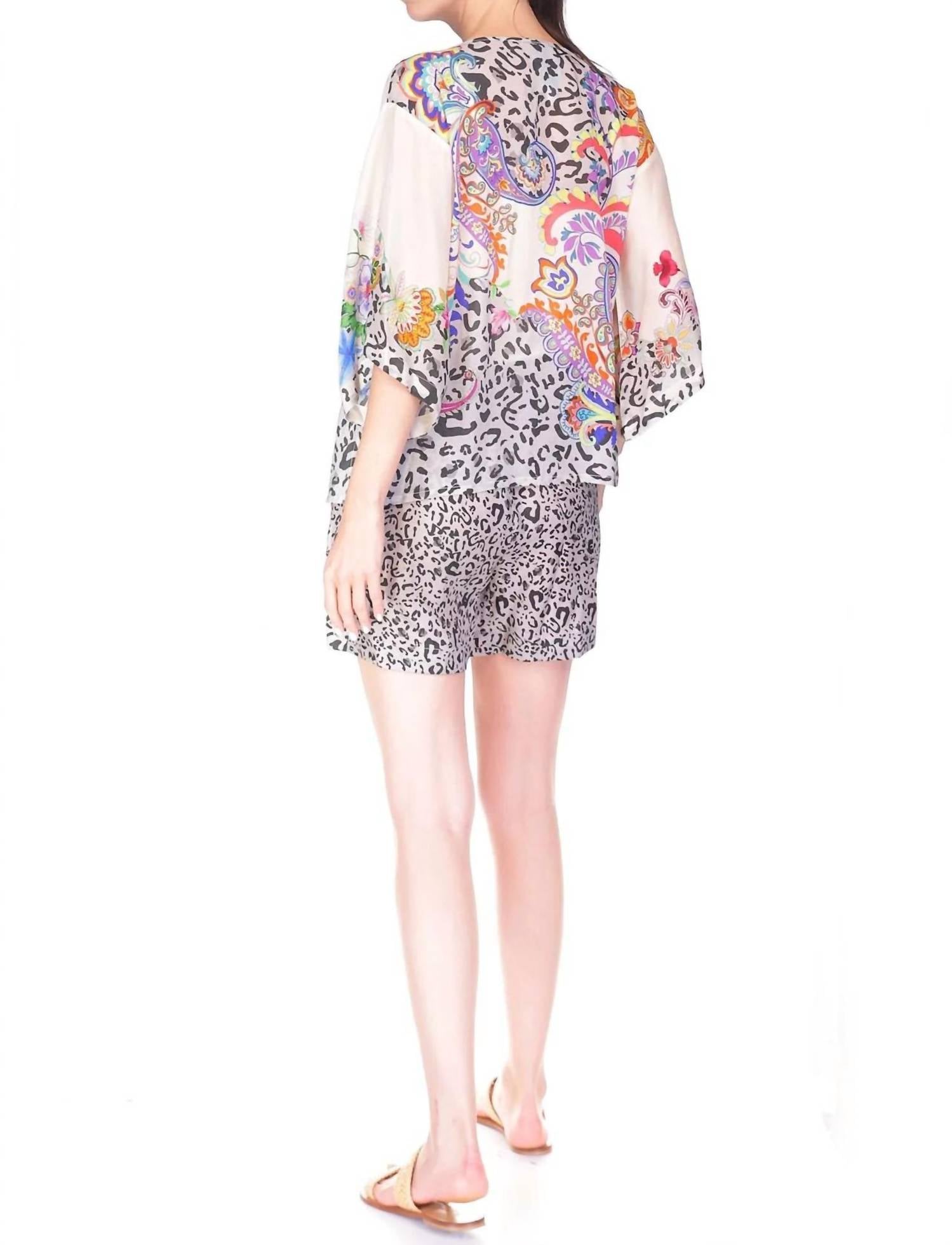 Johnny Was TEMPEST SHORT in amanda - women's shorts - detail view