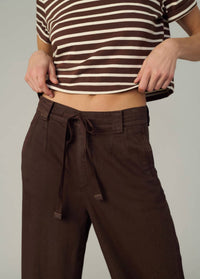 Joe's Jeans Addison Wide Leg Pant in coffee - women's pants - alternate view