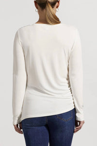 Tribal - Ruched Side Knit Top