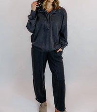 Rae Mode - Avia Mineral Washed Pullover & Barrel Pant Set