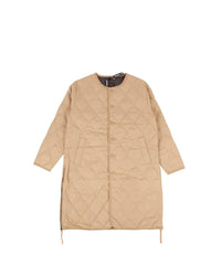 Taion - Women's Military Crew Neck Down Long Jacket