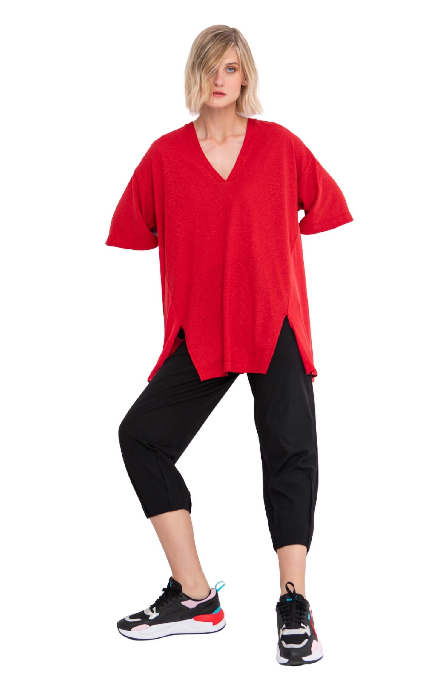 Ozai N Ku - Jersey V-neck loose top