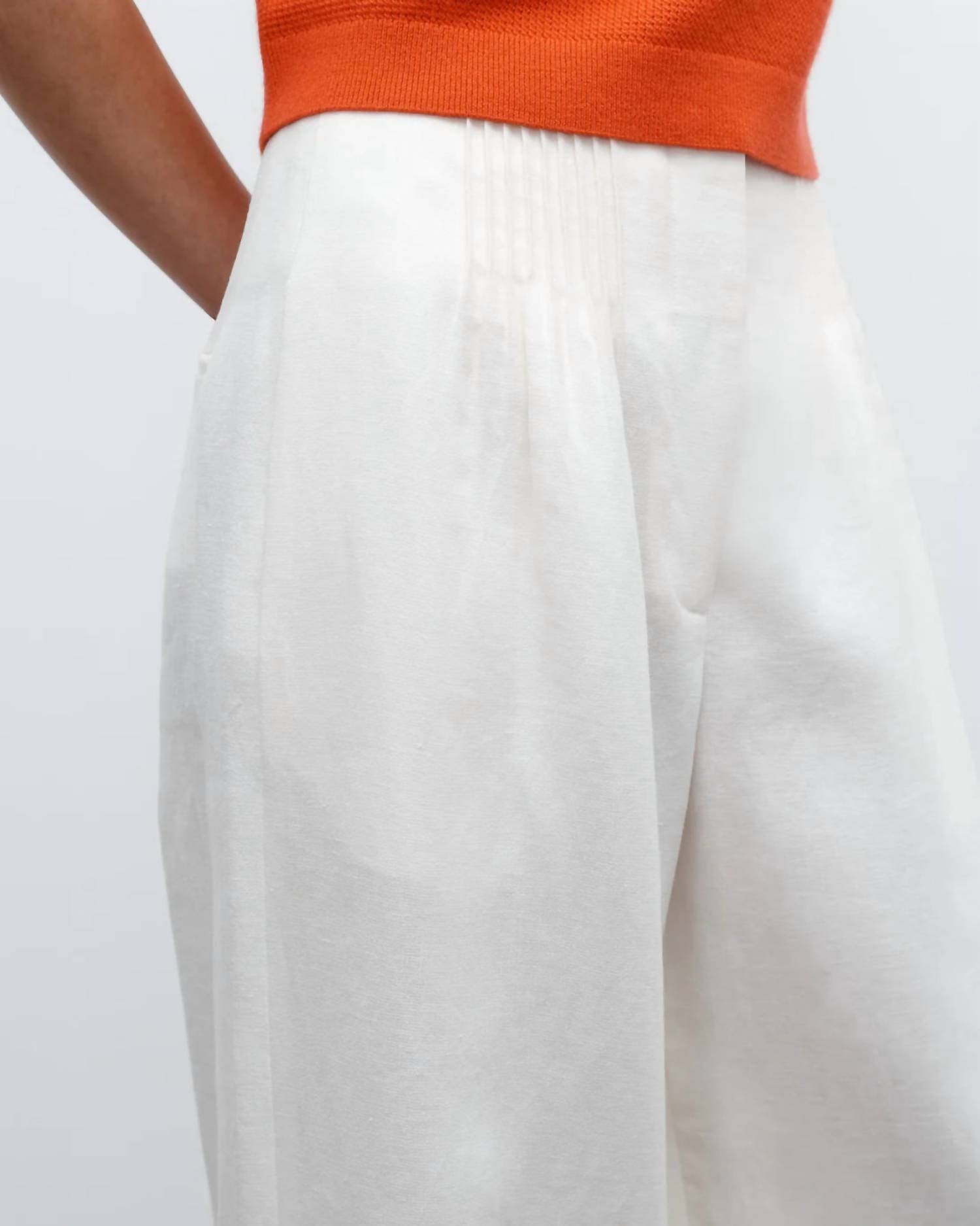 Twp - High-rise Mini Pleat Trouser Pants