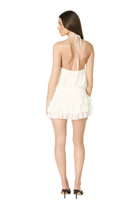 Cotton Candy La - The Bella Halter Mini Romper Dress