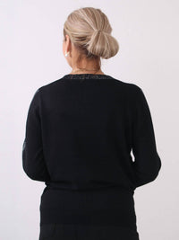 Marble - V-neck Long Sleeve Sweater