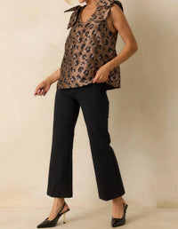Entro - Sleeveless Bow Shoulder Top