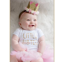 Sweet Wink - Baby Girls Little Sister T-Shirt