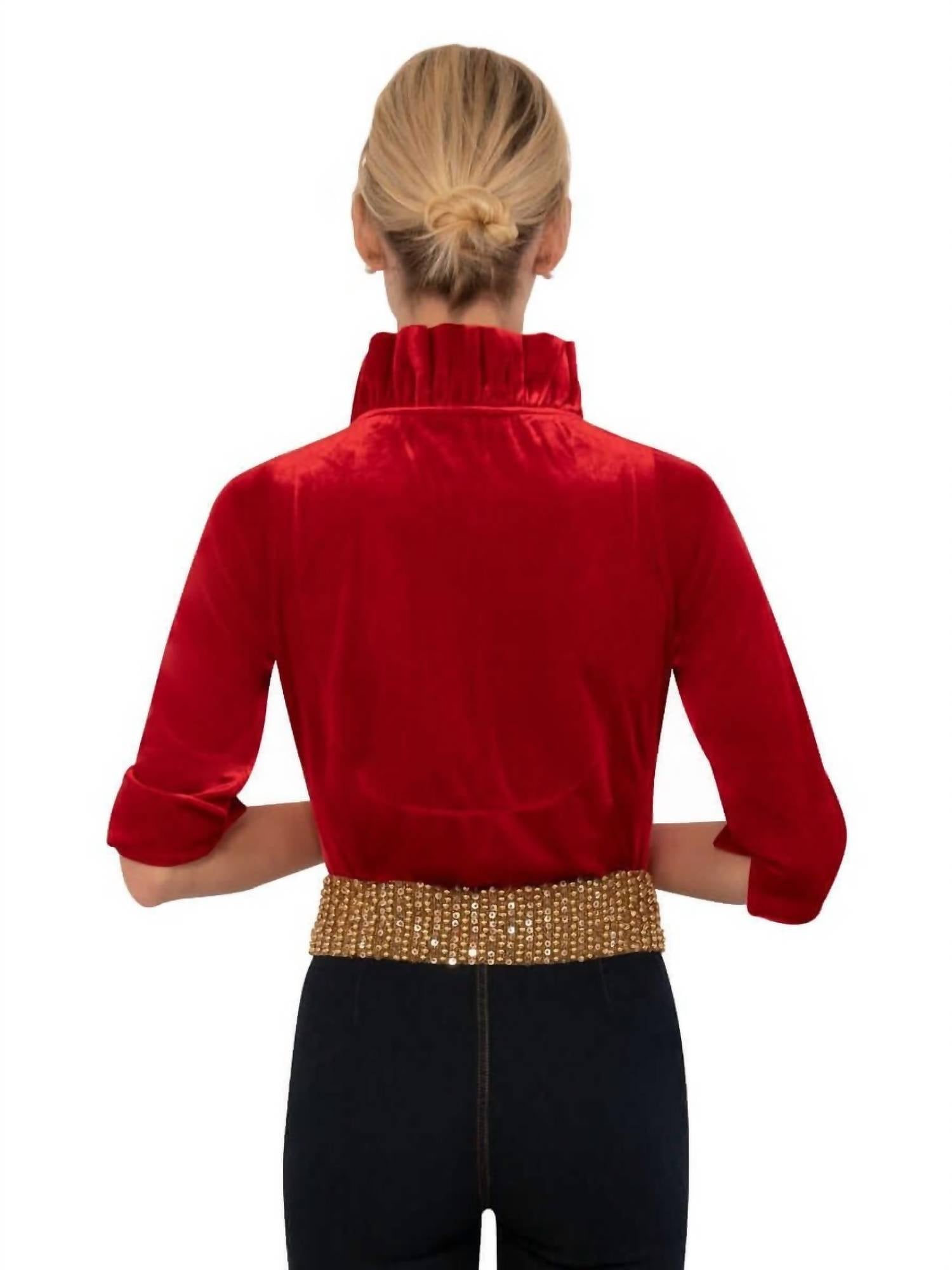 Gretchen Scott - Ruffneck Top
