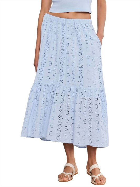 Velvet By Graham & Spencer - Amelia Cotton Embroidered Skirt