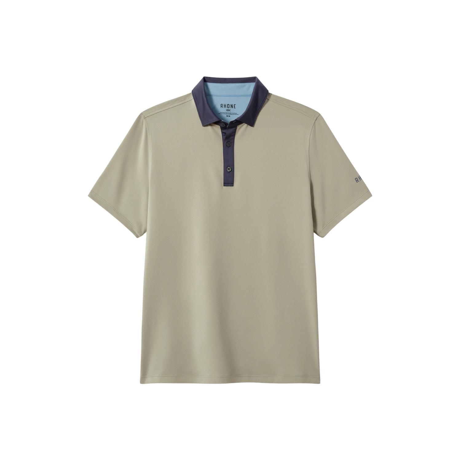 RHONE Golf Sport Polo in seagrass green - men's shirt - view 4