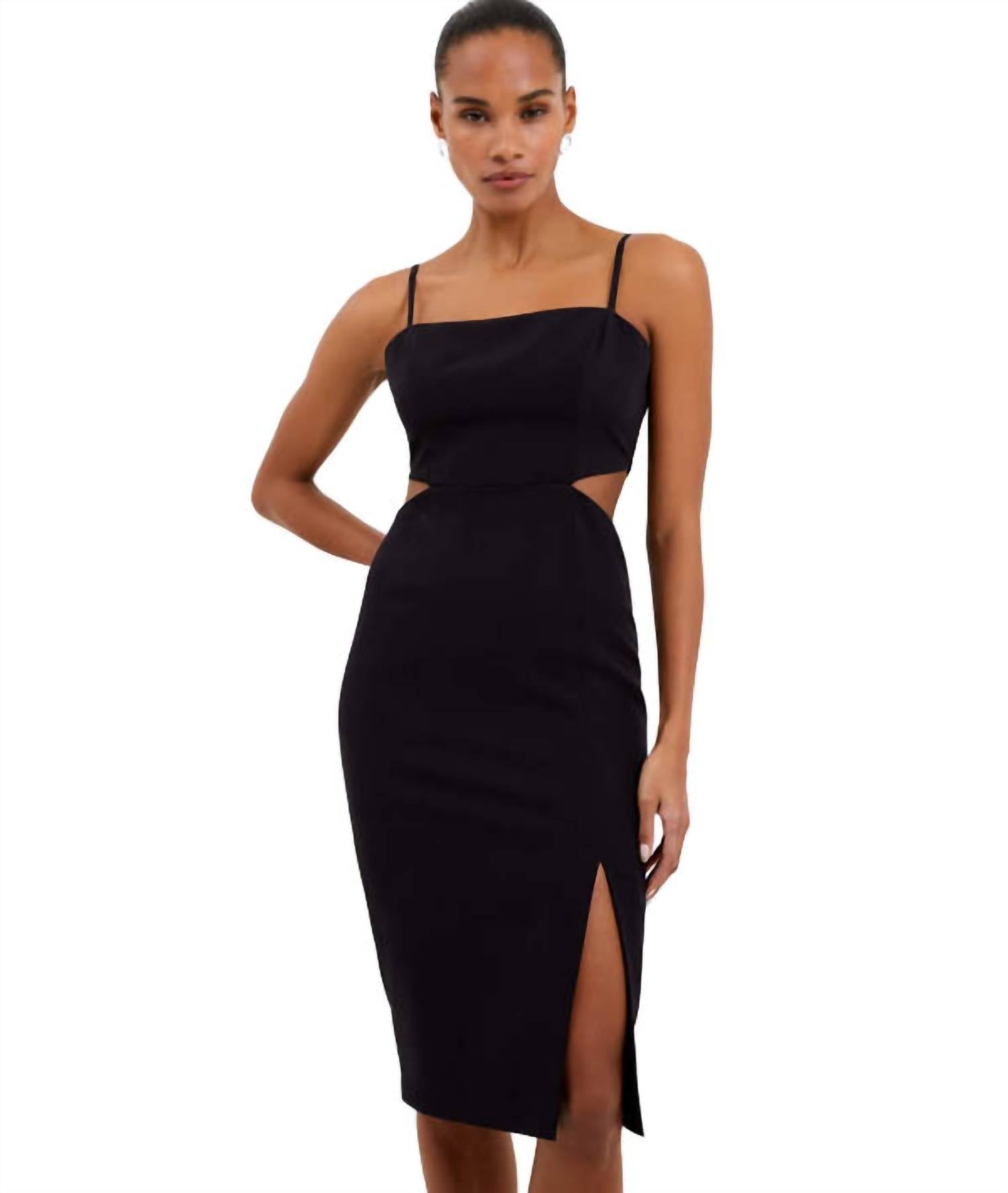 French Connection - Echo Cut Out Strapless Dress