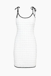 adelyn rae Unis Popcorn Knit Dress in white - women's dress - detail view
