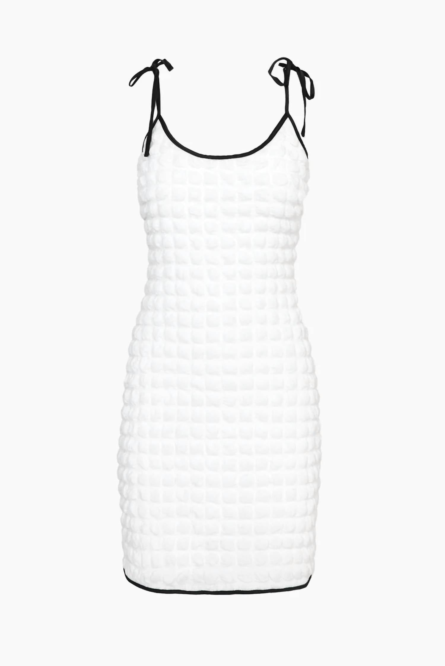 adelyn rae Unis Popcorn Knit Dress in white - women's dress - detail view